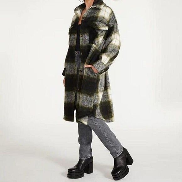 Steve Madden Chloe Shacket in Olive Night - Picture 7 of 7